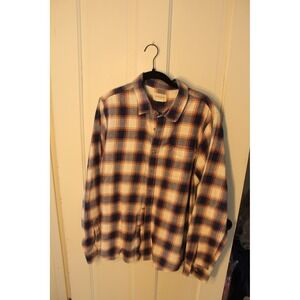 OBEY PROPAGANDA Plaid Flannel Shirt Long Sleeve‎ Button Up Men Size L